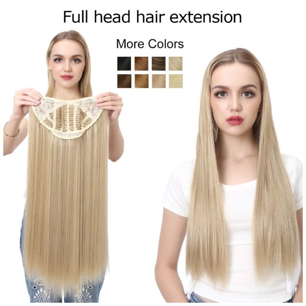 ✨24” 613 BEACH BLONDE UPART CLIP IN EXTENTIONS